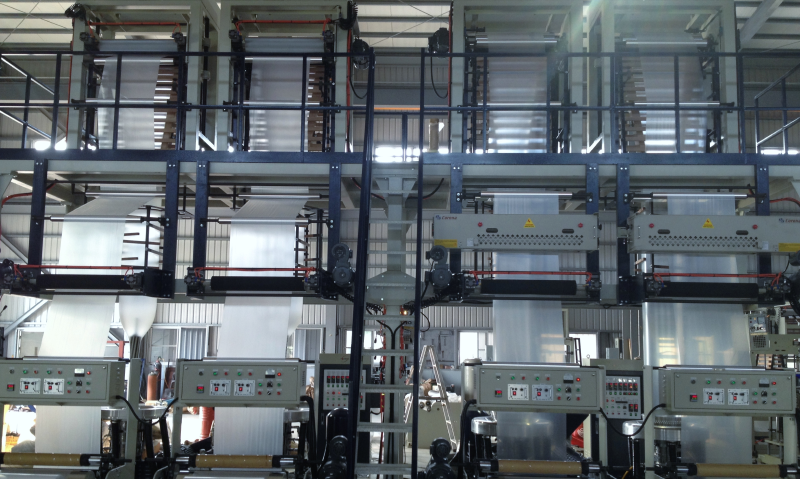 Blown Film Extruder for T-shirt Bag Production Line Expanded in Chile